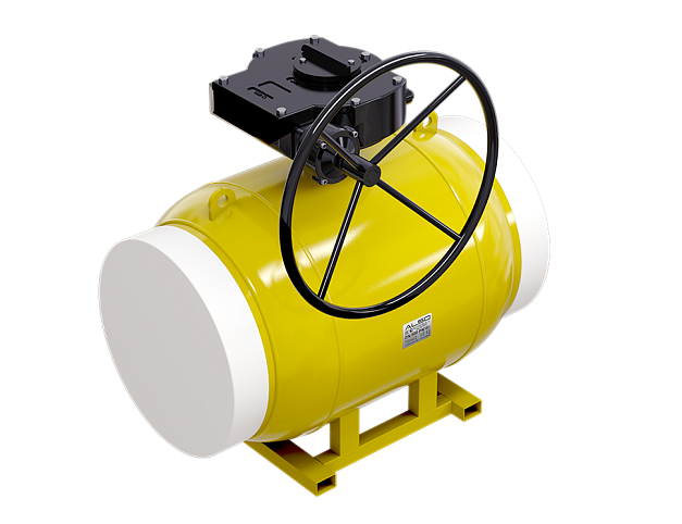 Кран шаровой приварной газовый КШ.П.GAS.400.25-01 Ду400 Ру25